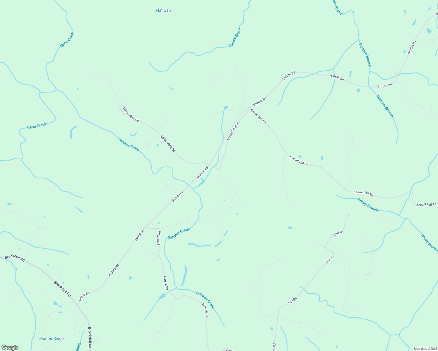 map of restaurants, bars, coffee shops, grocery stores, and more near Myers Loop Road in Pikeville