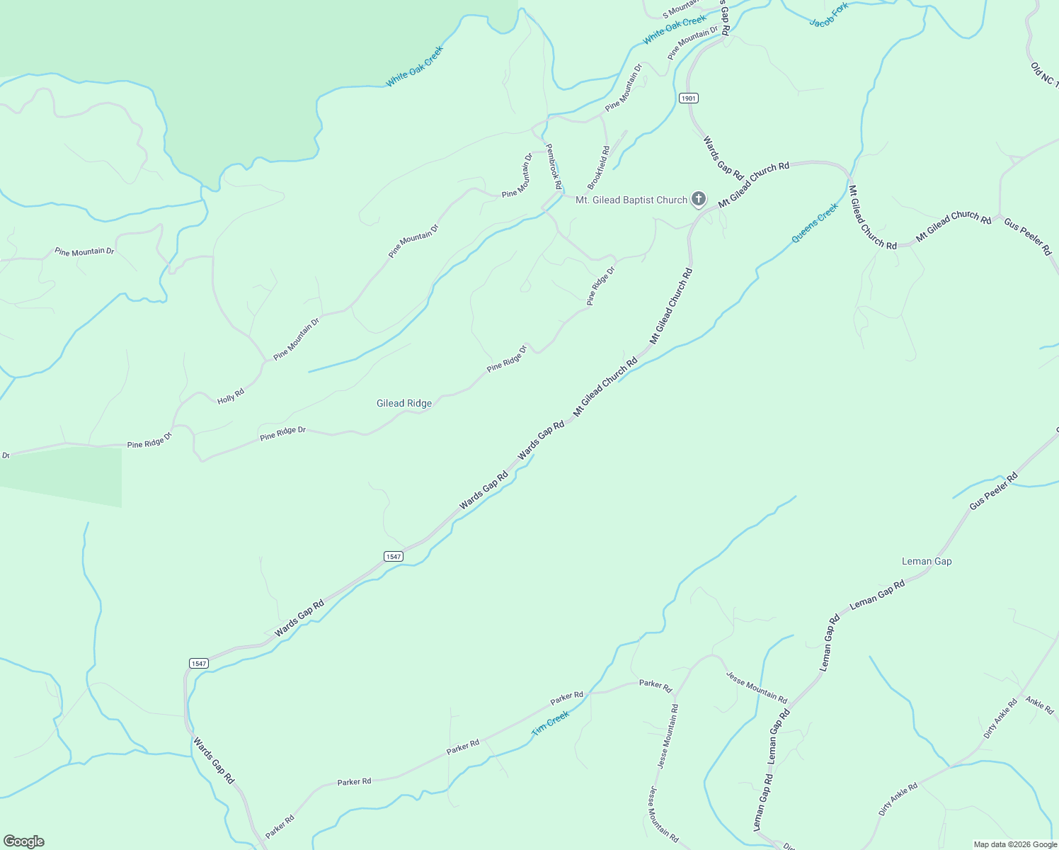 map of restaurants, bars, coffee shops, grocery stores, and more near 6643 Ward Gap Road in Casar