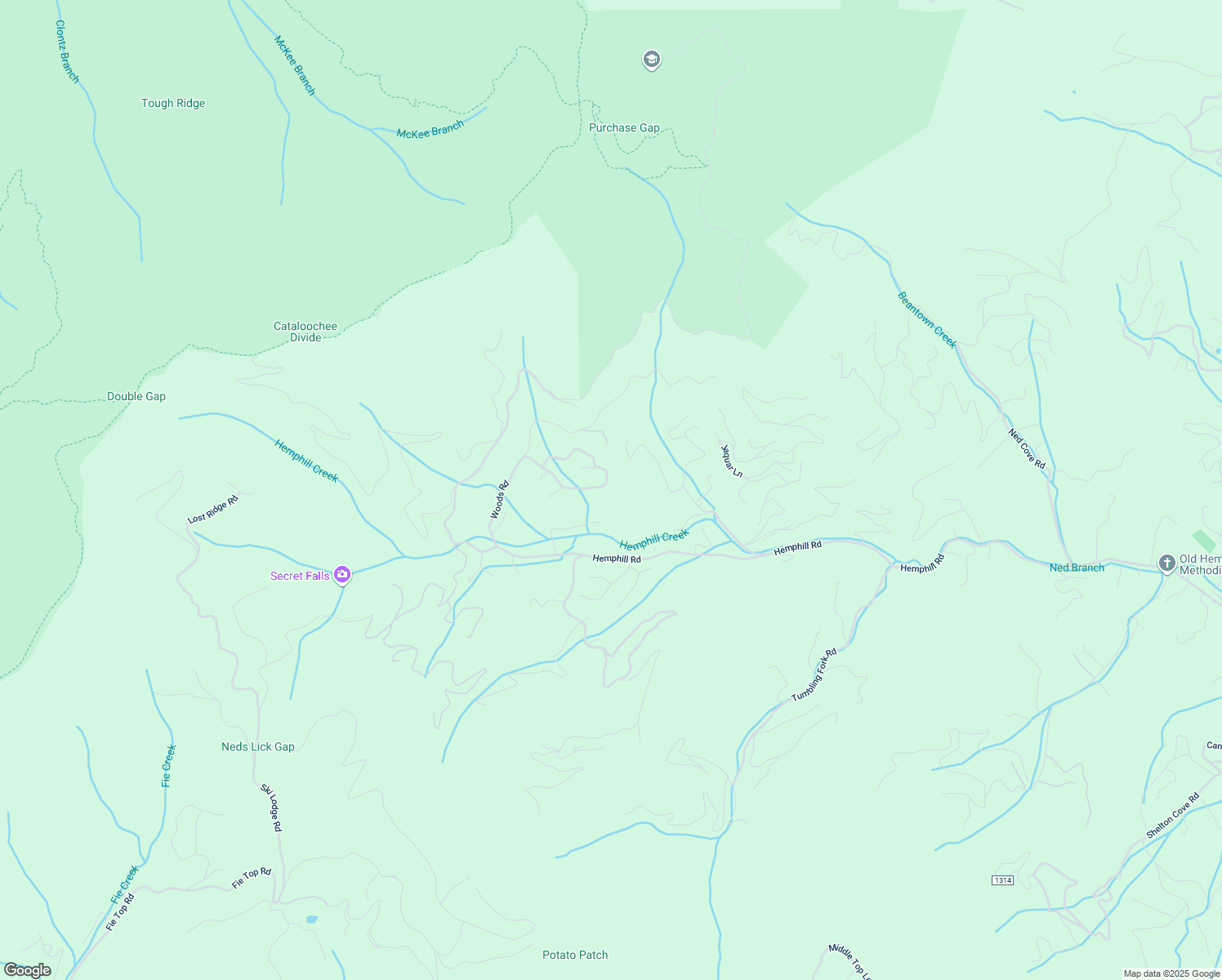 map of restaurants, bars, coffee shops, grocery stores, and more near 291 Sweetbay Road in Waynesville