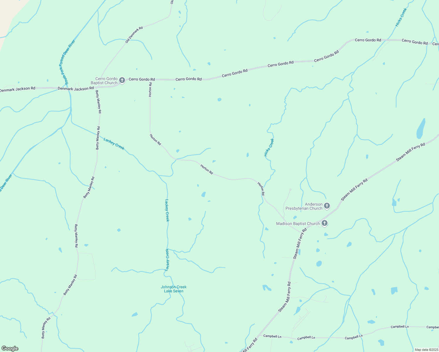 map of restaurants, bars, coffee shops, grocery stores, and more near 605 Horton Road in Jackson