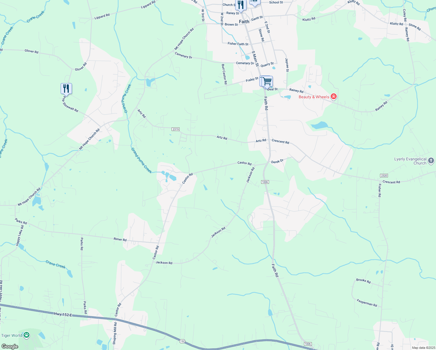 map of restaurants, bars, coffee shops, grocery stores, and more near 165 Dalton Drive in Salisbury