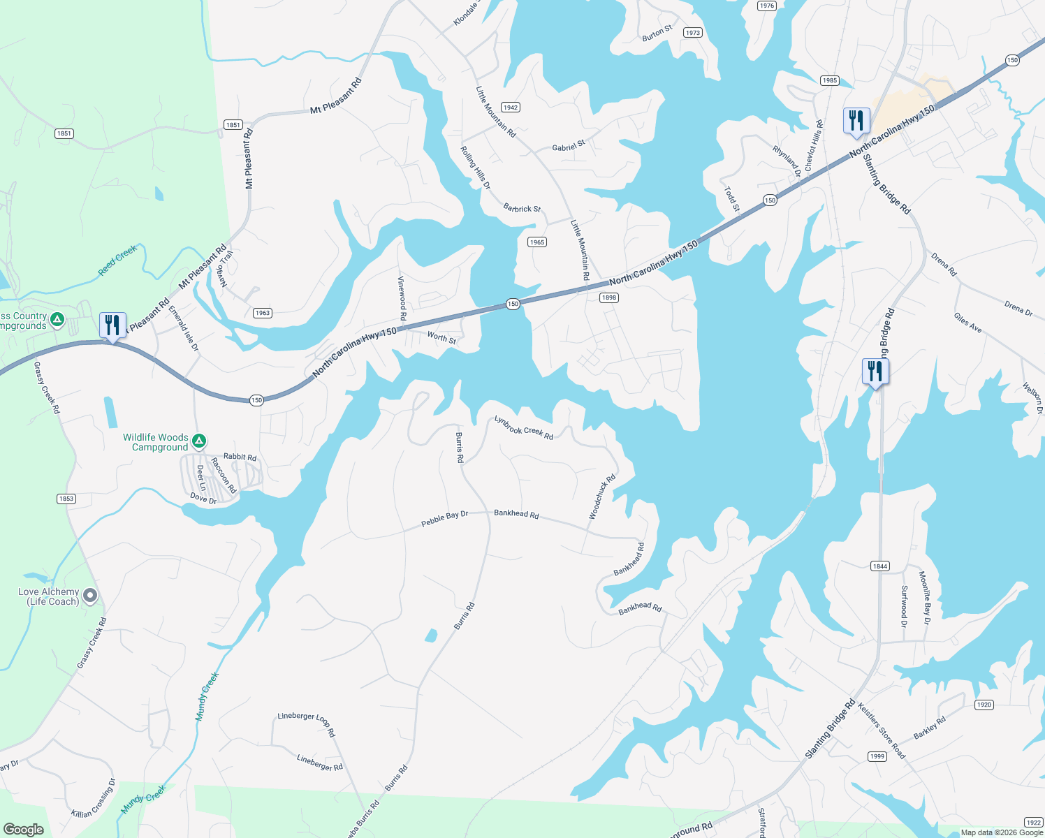 map of restaurants, bars, coffee shops, grocery stores, and more near 7160 Lynbrook Creek Road in Denver