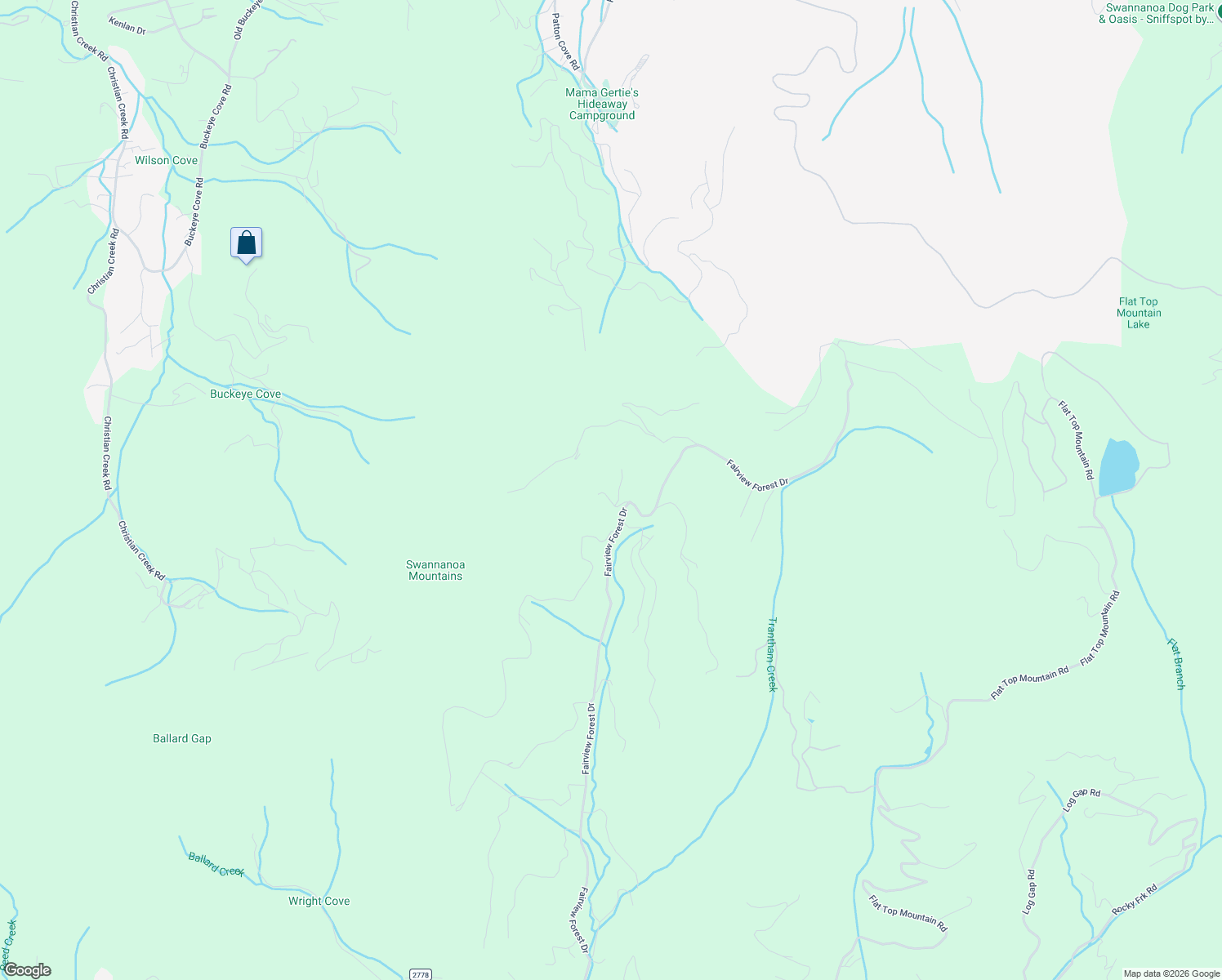 map of restaurants, bars, coffee shops, grocery stores, and more near 15 Fairview Forest Drive in Fairview