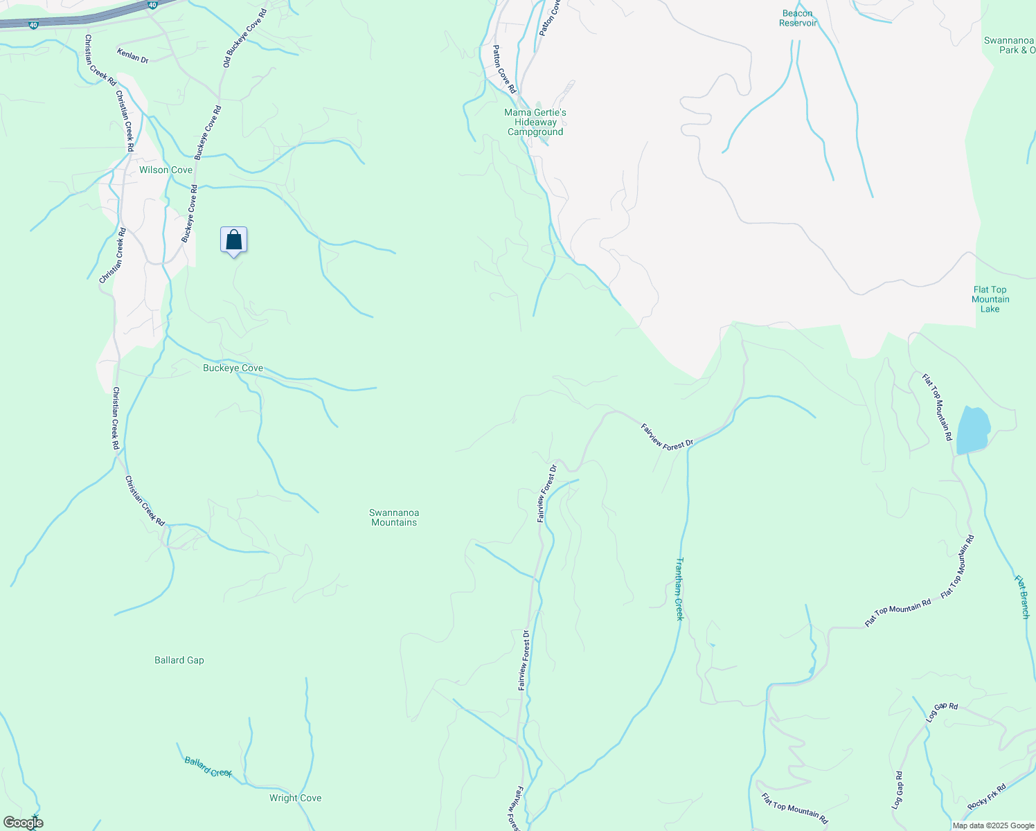 map of restaurants, bars, coffee shops, grocery stores, and more near 90 Hickory Forest Road in Fairview
