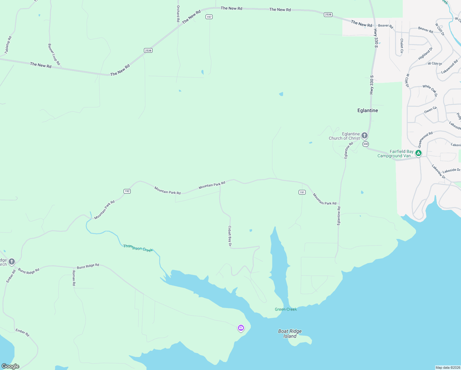 map of restaurants, bars, coffee shops, grocery stores, and more near in Fairfield Bay