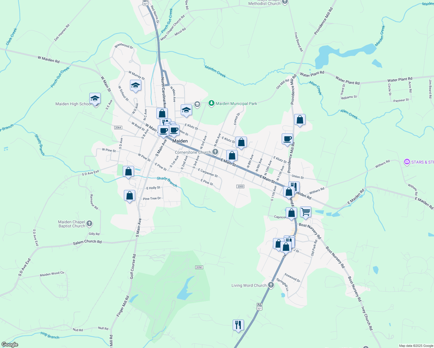 501 East Carpenter Street, Maiden NC Walk Score