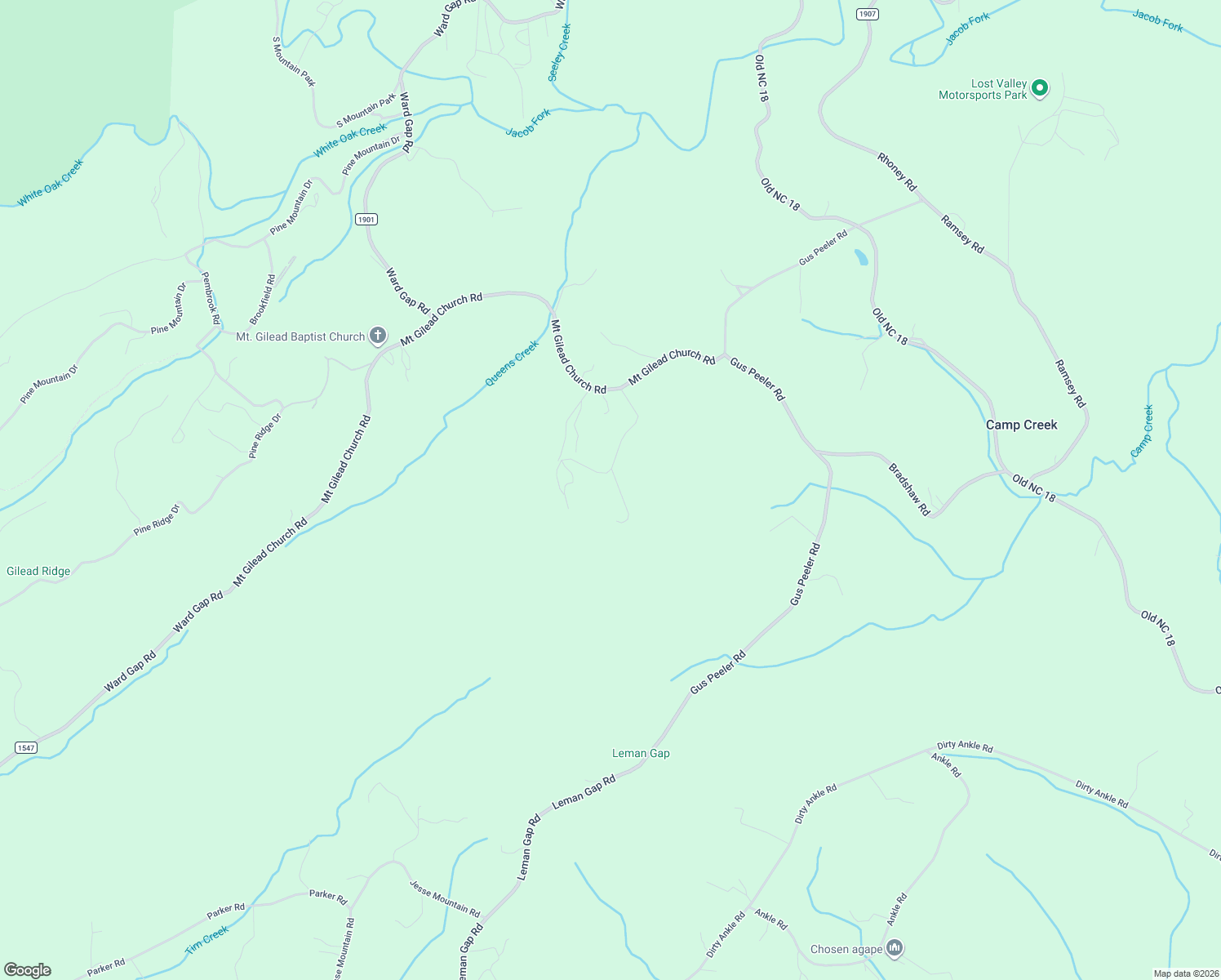 map of restaurants, bars, coffee shops, grocery stores, and more near 8677 Lambs Way in Connelly Springs