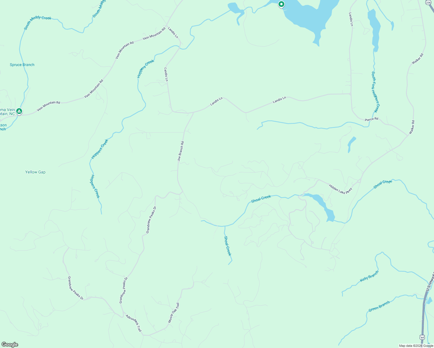 map of restaurants, bars, coffee shops, grocery stores, and more near Wild Horse Drive in Nebo