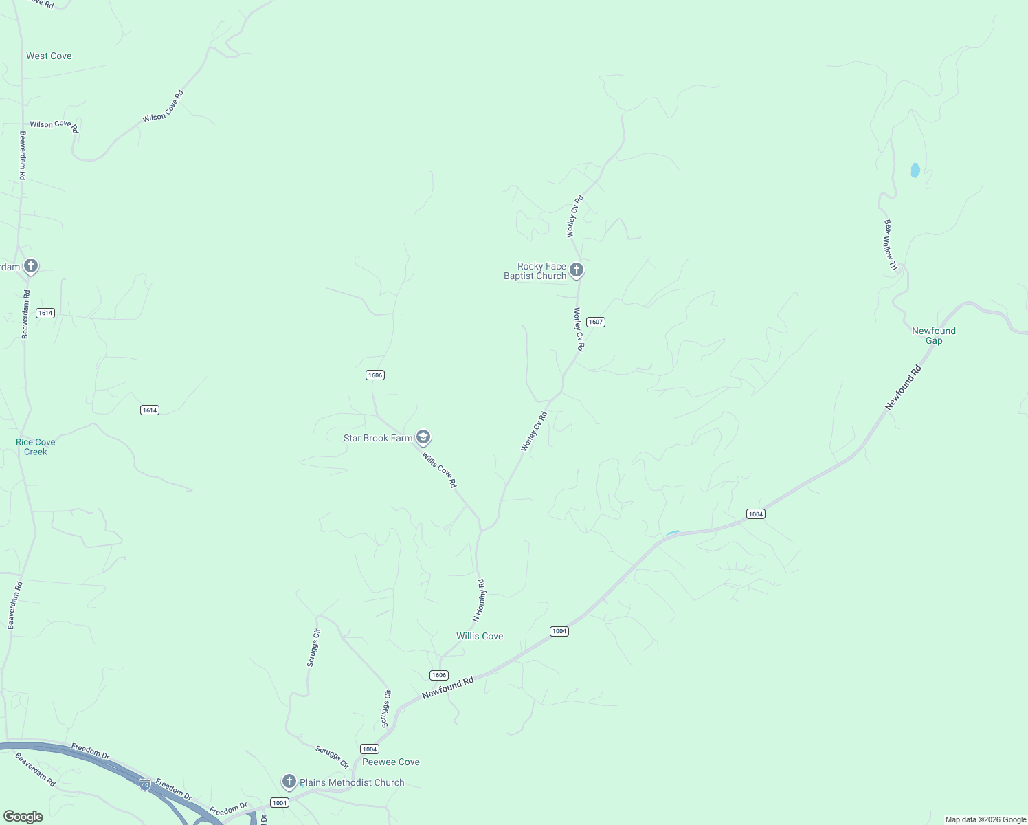 map of restaurants, bars, coffee shops, grocery stores, and more near 1063 State Road 1608 in Canton