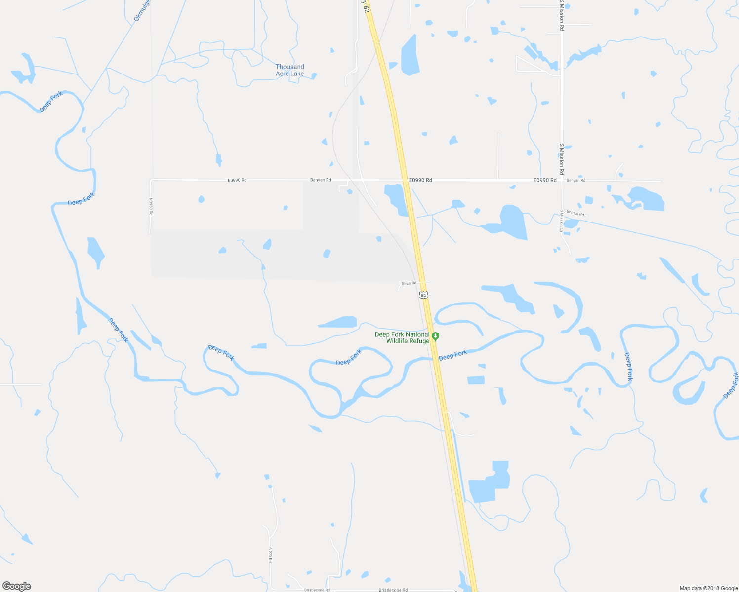 map of restaurants, bars, coffee shops, grocery stores, and more near 13020 Birch Road in Okmulgee