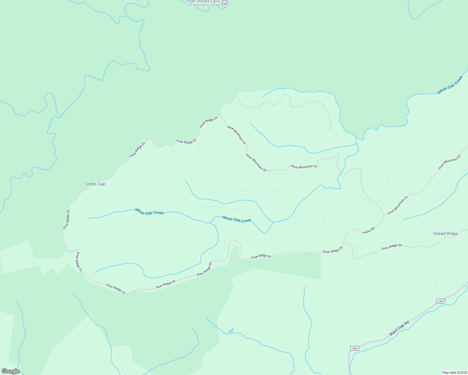 map of restaurants, bars, coffee shops, grocery stores, and more near 2643 Locust Road in Connelly Springs