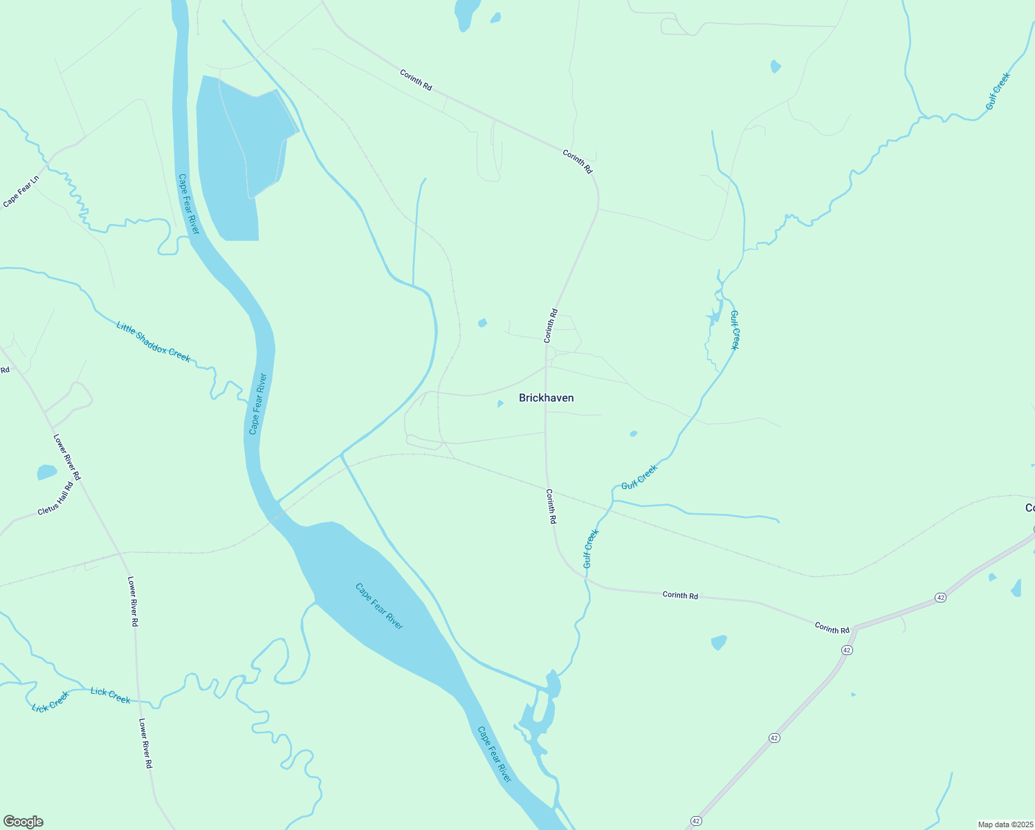 map of restaurants, bars, coffee shops, grocery stores, and more near 3462 Corinth Rd in Moncure