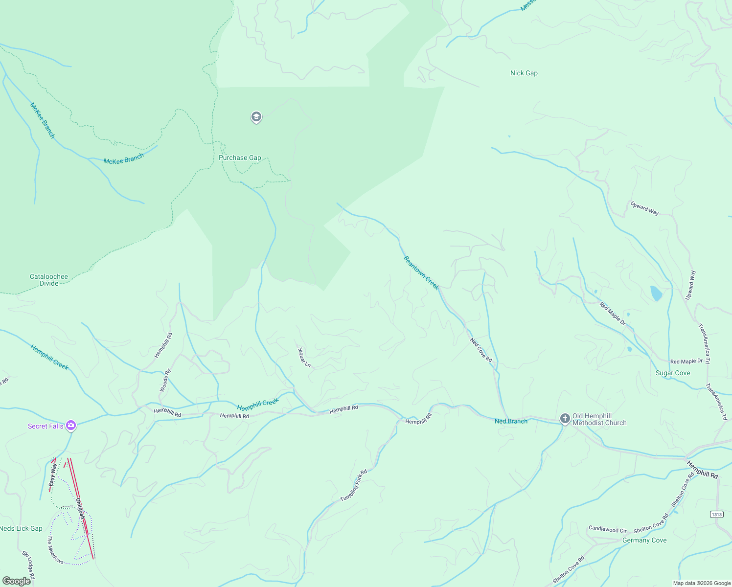 map of restaurants, bars, coffee shops, grocery stores, and more near 291 Divit Road in Waynesville