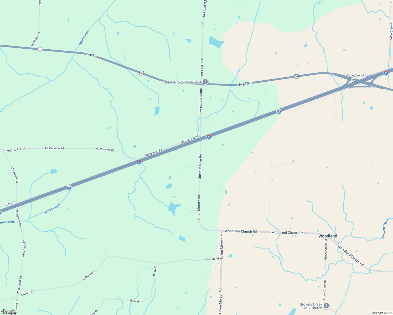 map of restaurants, bars, coffee shops, grocery stores, and more near 3559 Union Mercer Rd in Brownsville