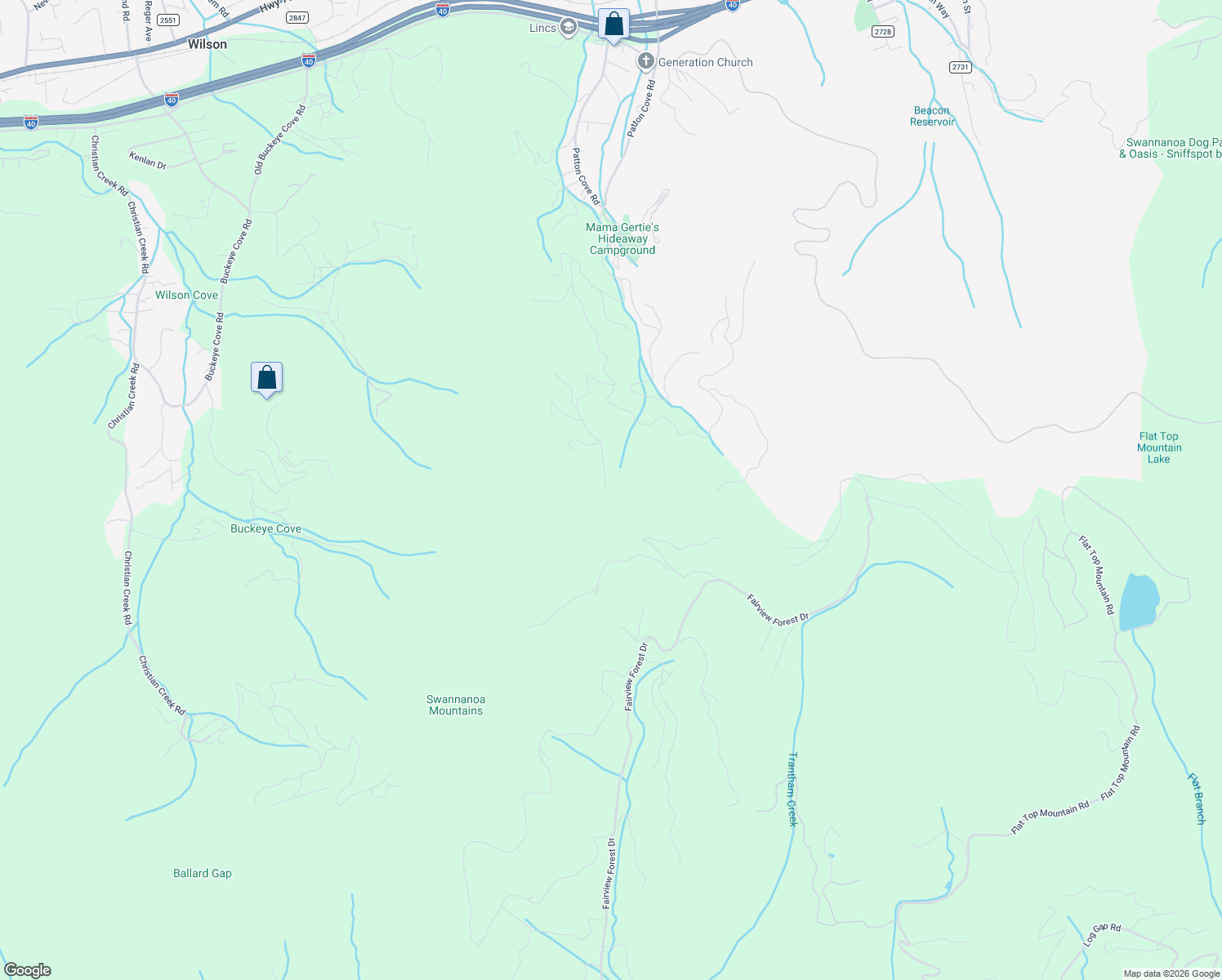 map of restaurants, bars, coffee shops, grocery stores, and more near in Swannanoa