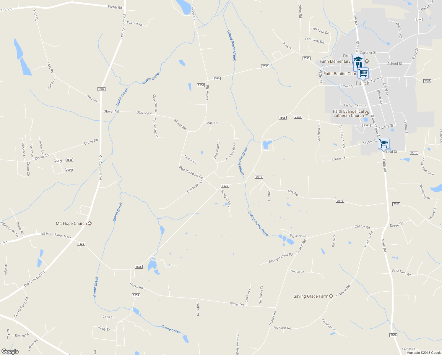 map of restaurants, bars, coffee shops, grocery stores, and more near 1060 Stoney Creek Drive in Salisbury
