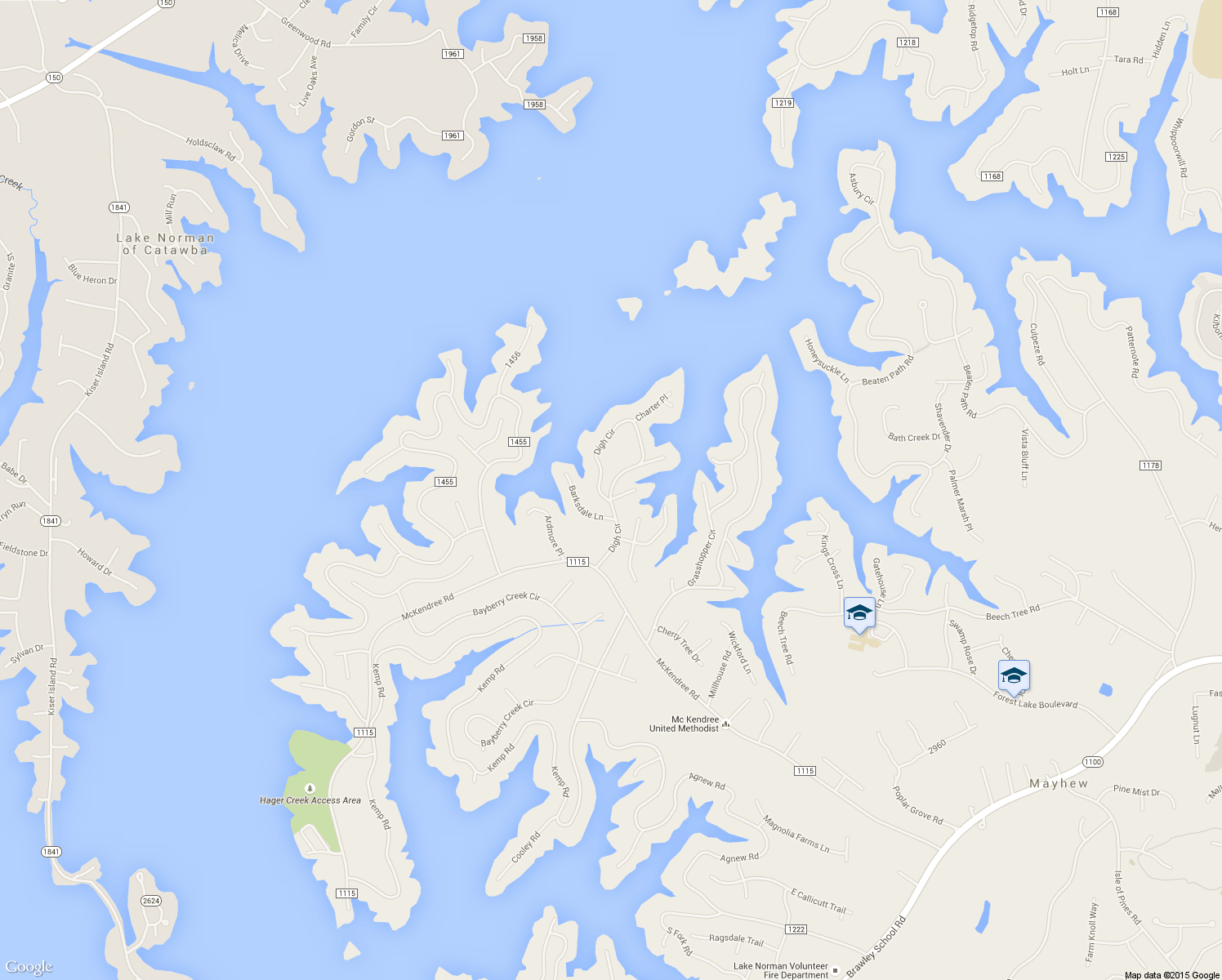 map of restaurants, bars, coffee shops, grocery stores, and more near Digh Circle in Mooresville