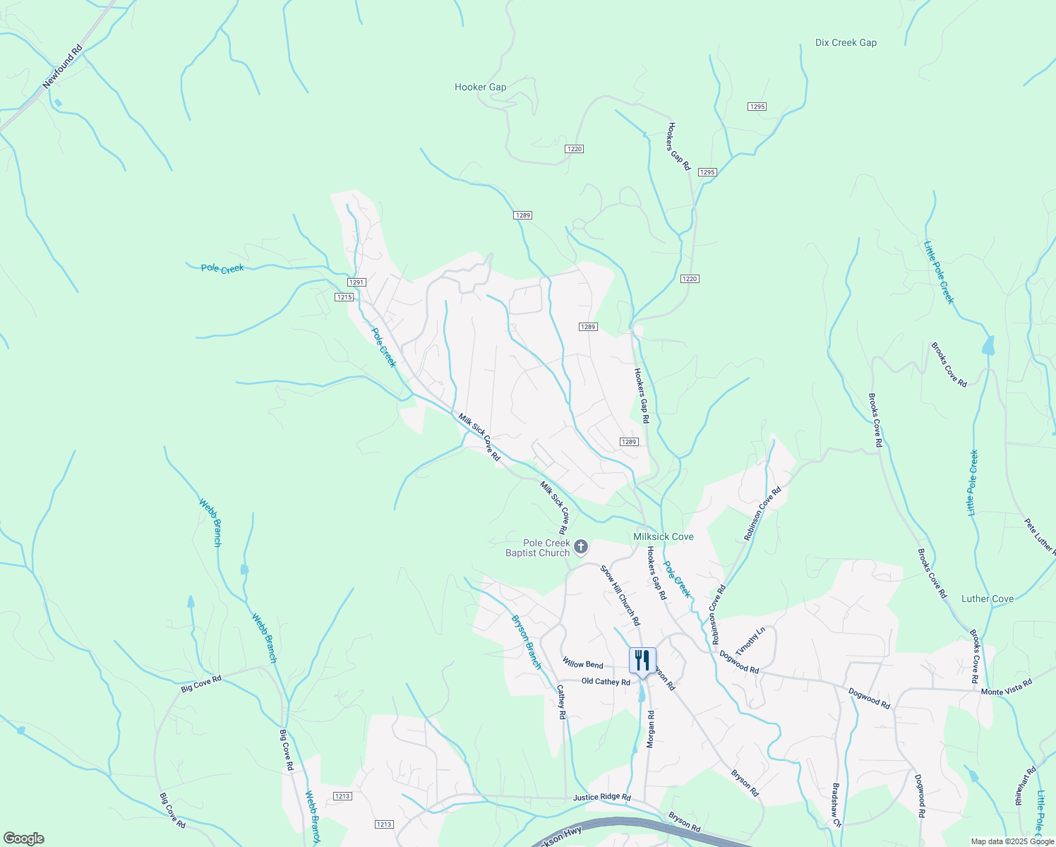 map of restaurants, bars, coffee shops, grocery stores, and more near 39 August Lane in Candler