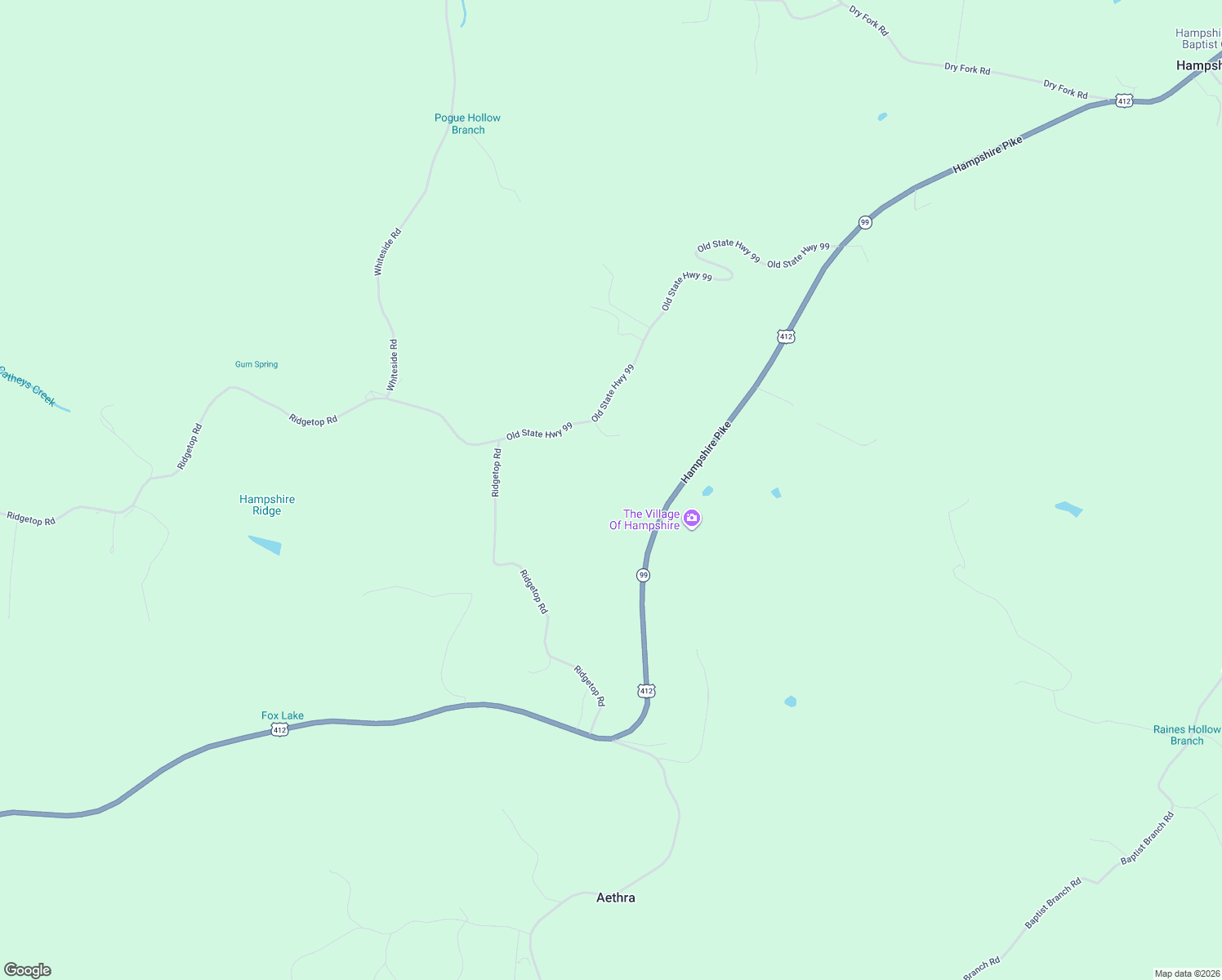 map of restaurants, bars, coffee shops, grocery stores, and more near 4574 Hampshire Pike in Hampshire