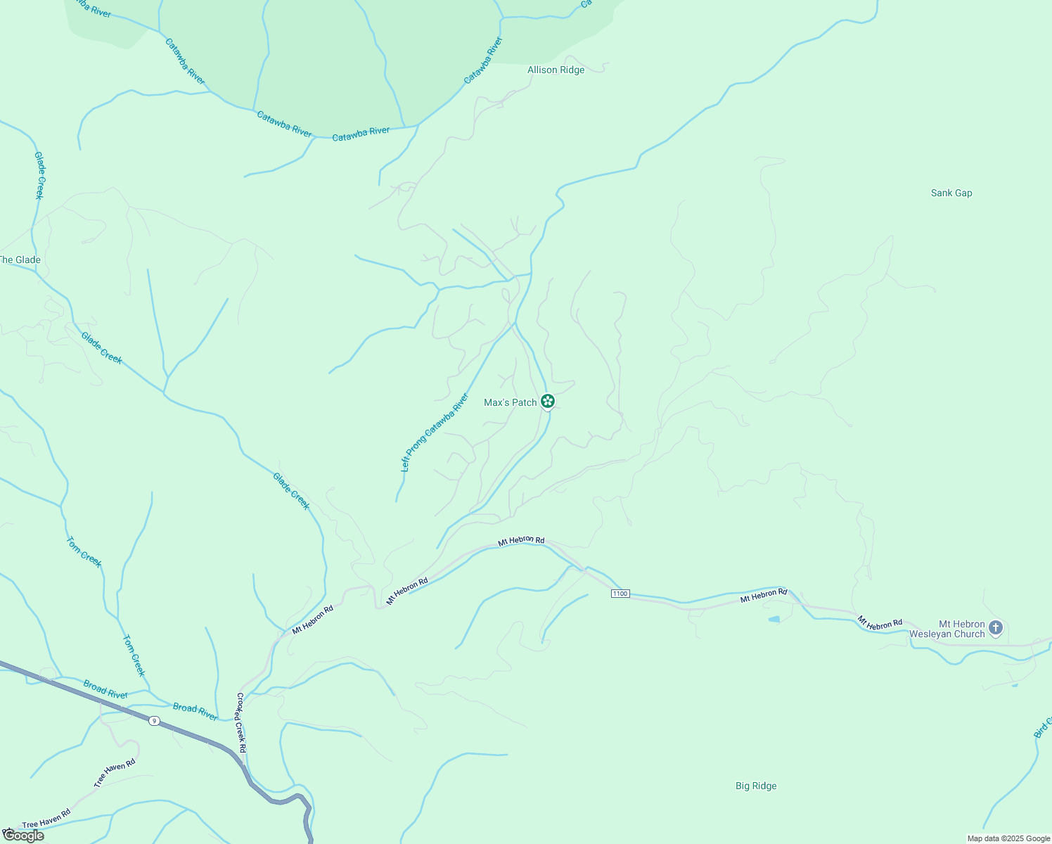 map of restaurants, bars, coffee shops, grocery stores, and more near 354 Feather Falls Trail in Black Mountain