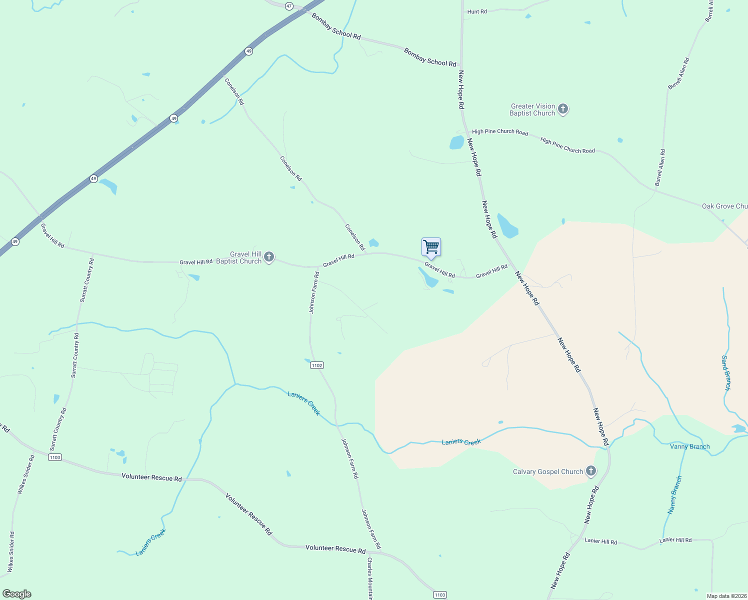 map of restaurants, bars, coffee shops, grocery stores, and more near 6286 Roscoe Road in Denton