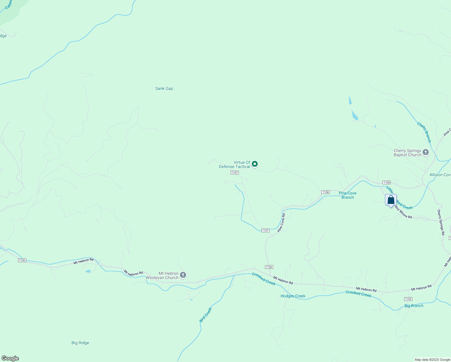 map of restaurants, bars, coffee shops, grocery stores, and more near 507 Walkertown Road in Old Fort