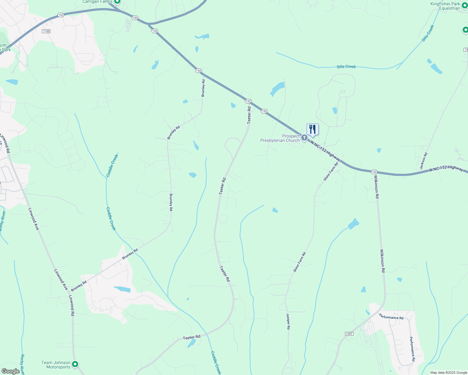 map of restaurants, bars, coffee shops, grocery stores, and more near 146 Oakwood Meadow Drive in Mooresville