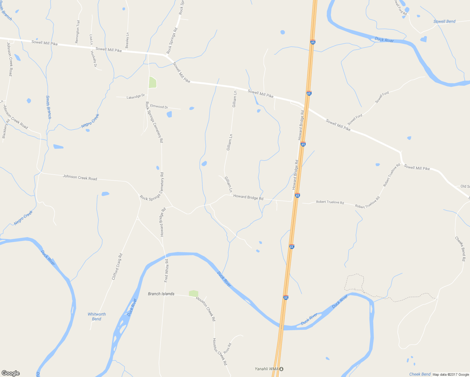 map of restaurants, bars, coffee shops, grocery stores, and more near 2968 Howard Bridge Road in Columbia