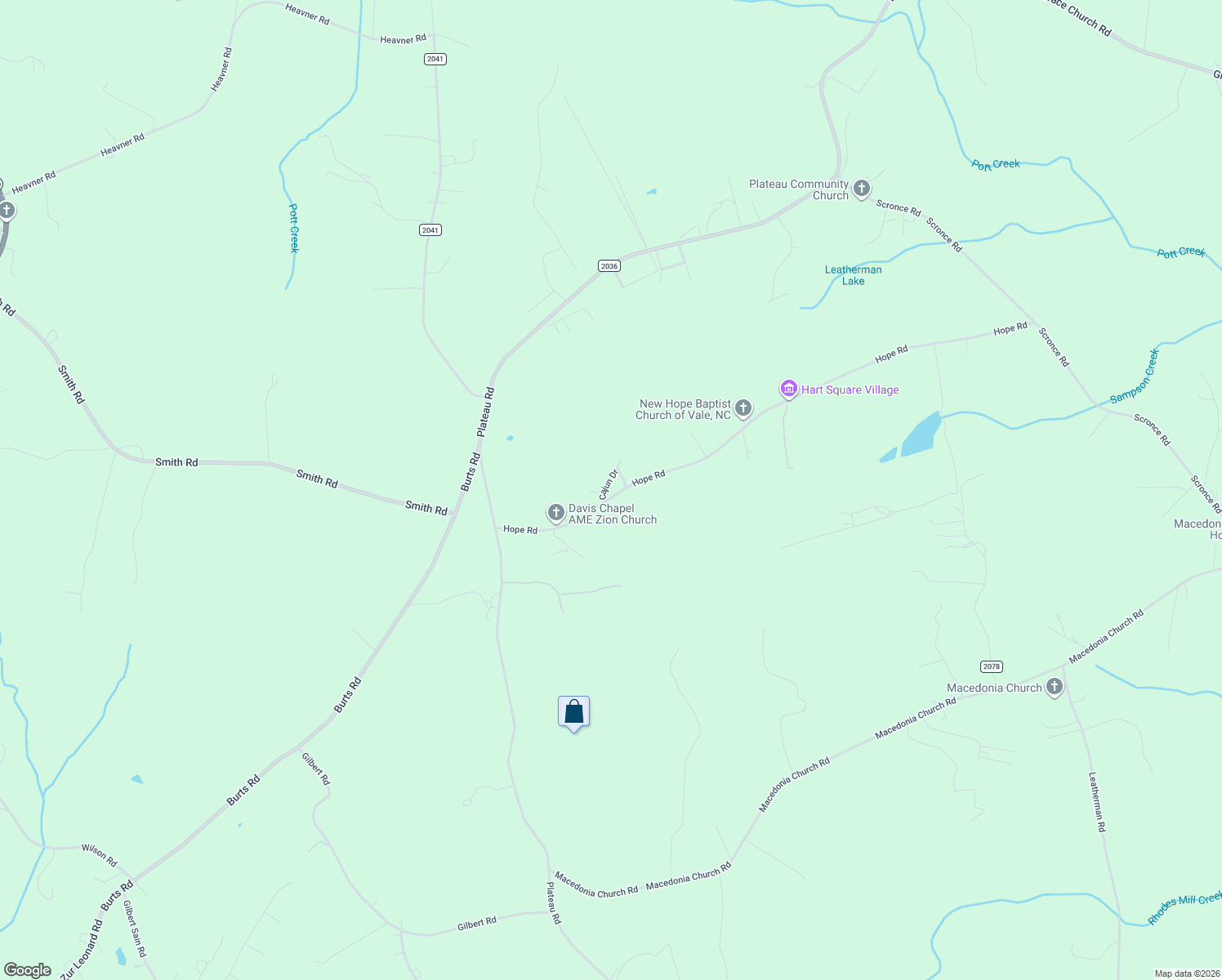 map of restaurants, bars, coffee shops, grocery stores, and more near 5410 Hope Road in Vale