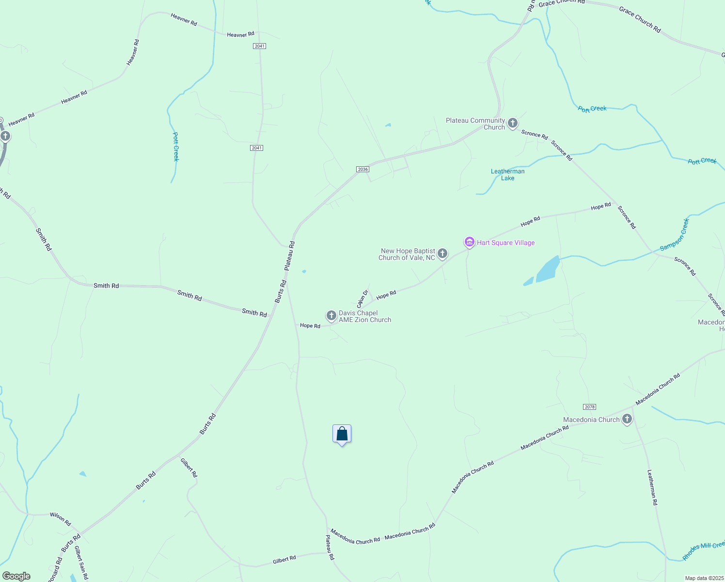 map of restaurants, bars, coffee shops, grocery stores, and more near 5410 Hope Road in Vale