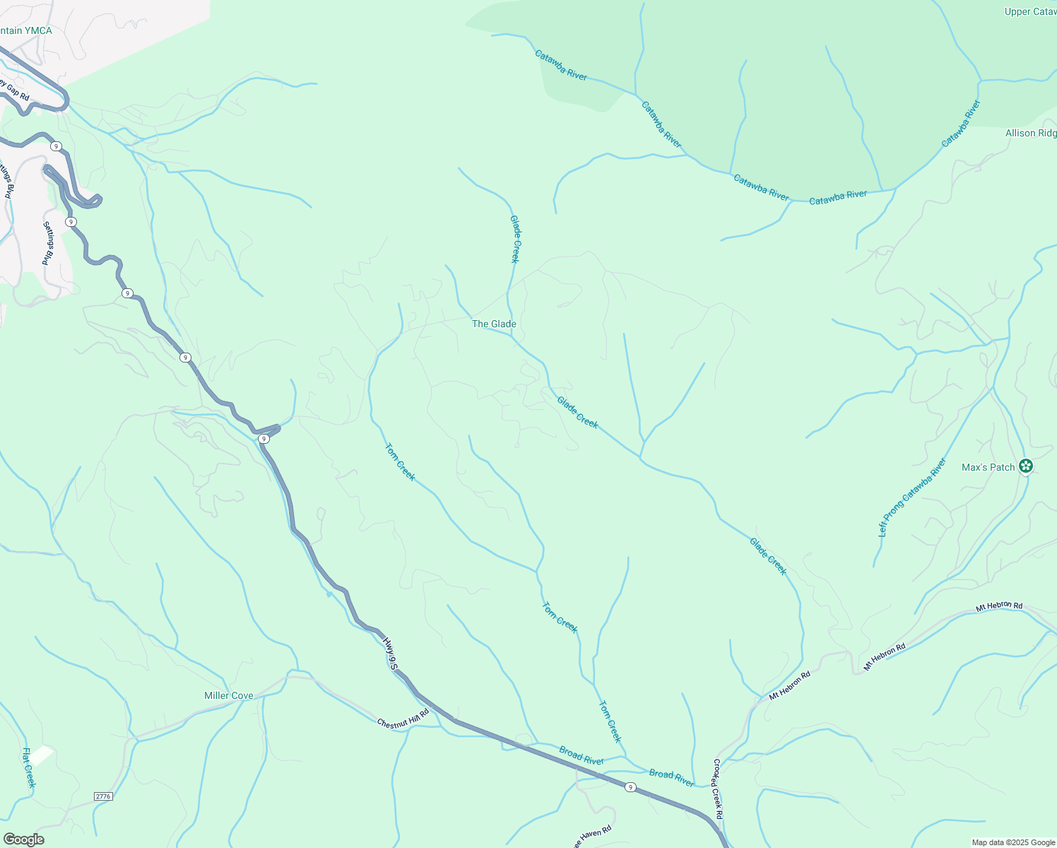 map of restaurants, bars, coffee shops, grocery stores, and more near 96 Burgin Ridge Road in Black Mountain