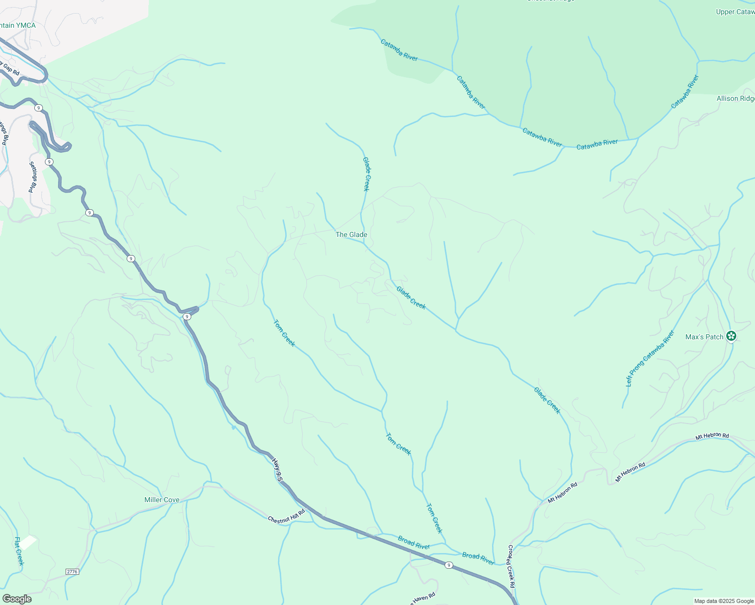 map of restaurants, bars, coffee shops, grocery stores, and more near 96 Burgin Ridge Road in Black Mountain