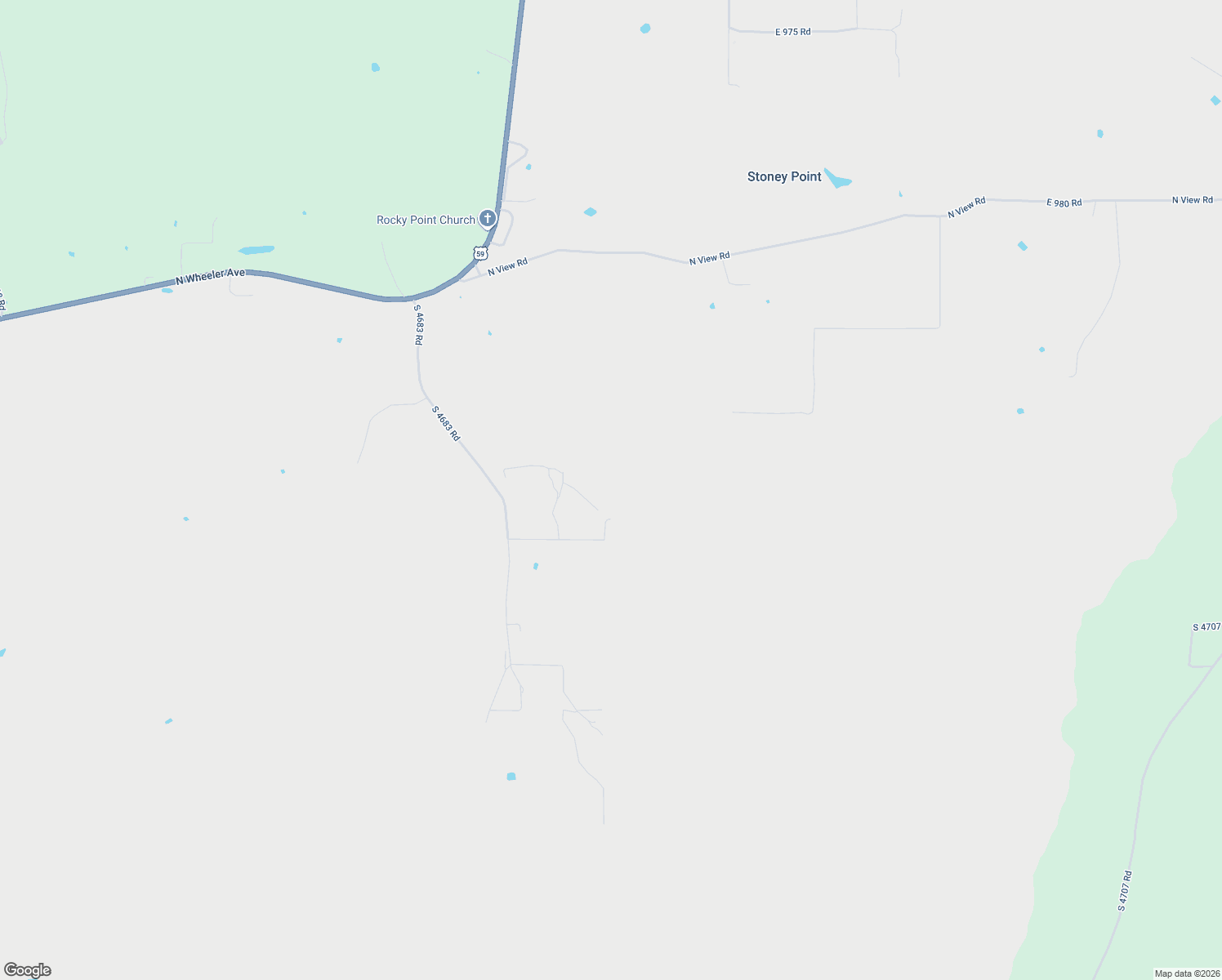 map of restaurants, bars, coffee shops, grocery stores, and more near 99011 South 4683 Road in Sallisaw