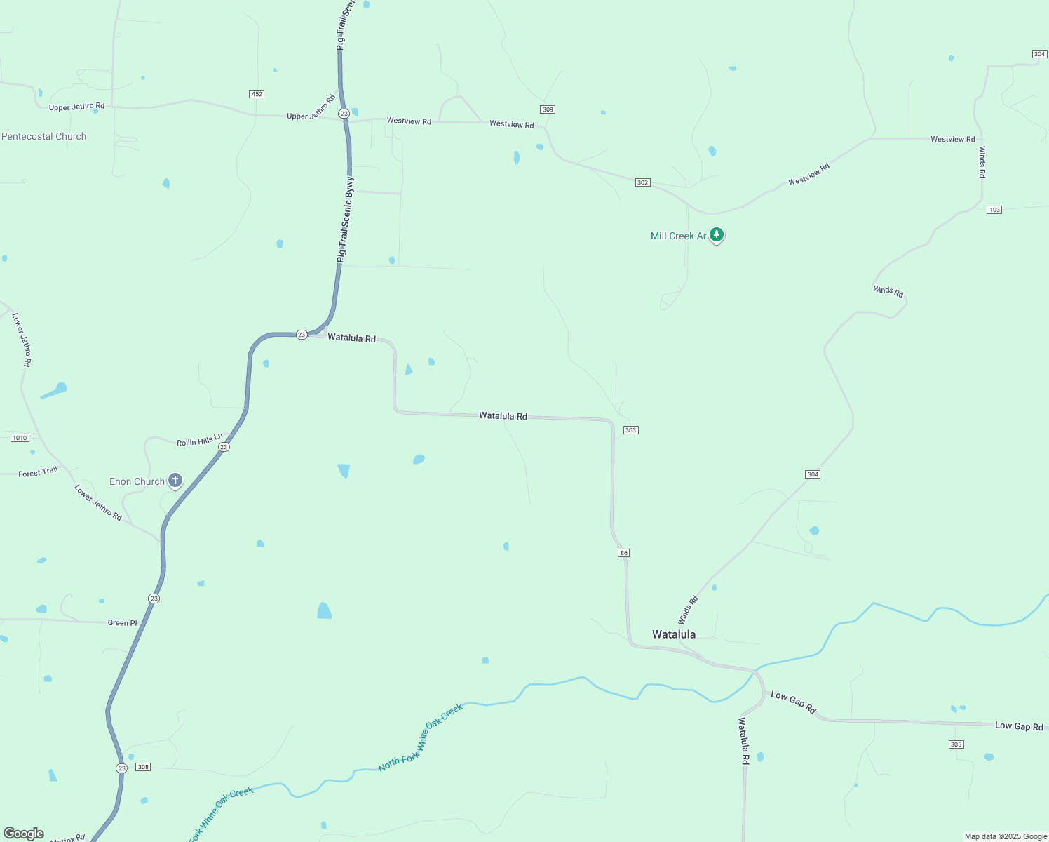map of restaurants, bars, coffee shops, grocery stores, and more near 14103 Watalula Road in Ozark