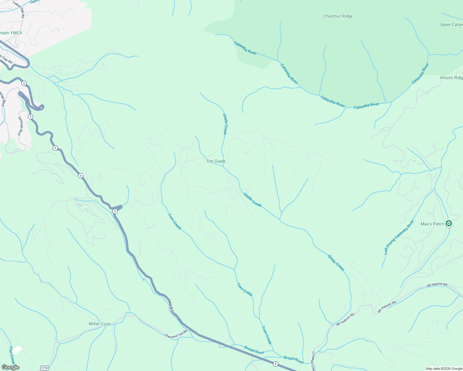 map of restaurants, bars, coffee shops, grocery stores, and more near 28 Upper Ridge Road in Black Mountain