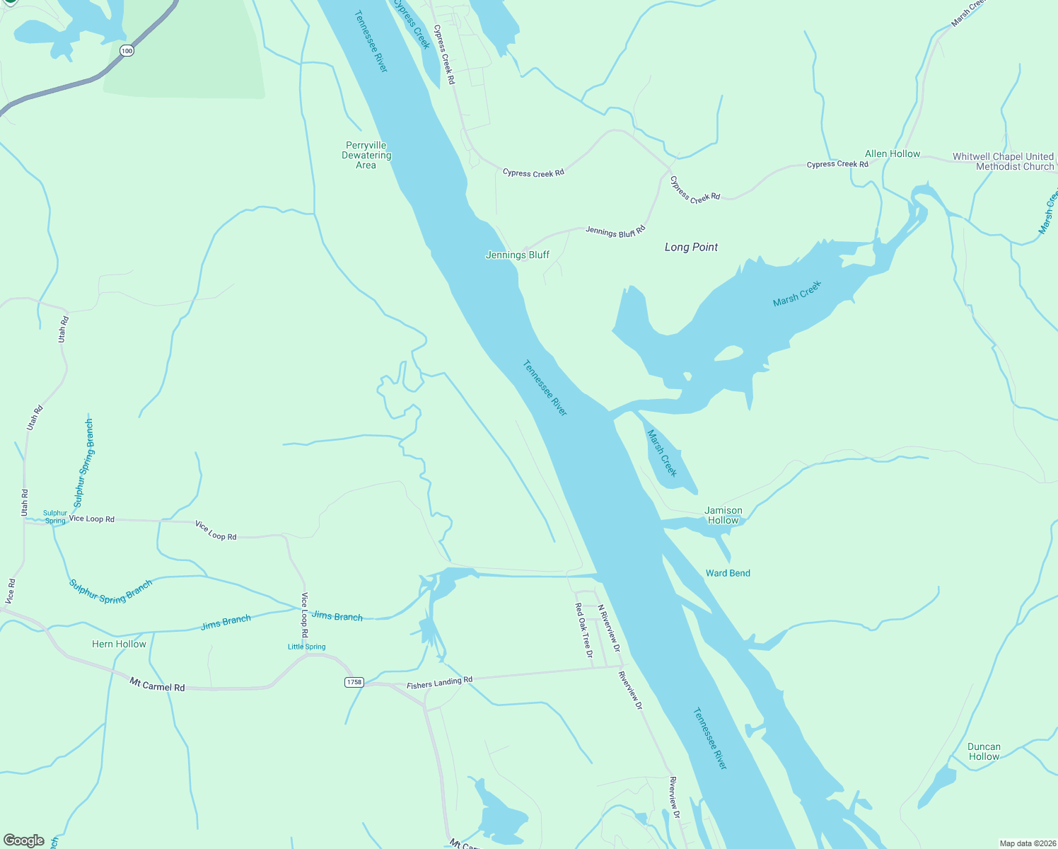 map of restaurants, bars, coffee shops, grocery stores, and more near 1274 Miracle Rd in Decaturville