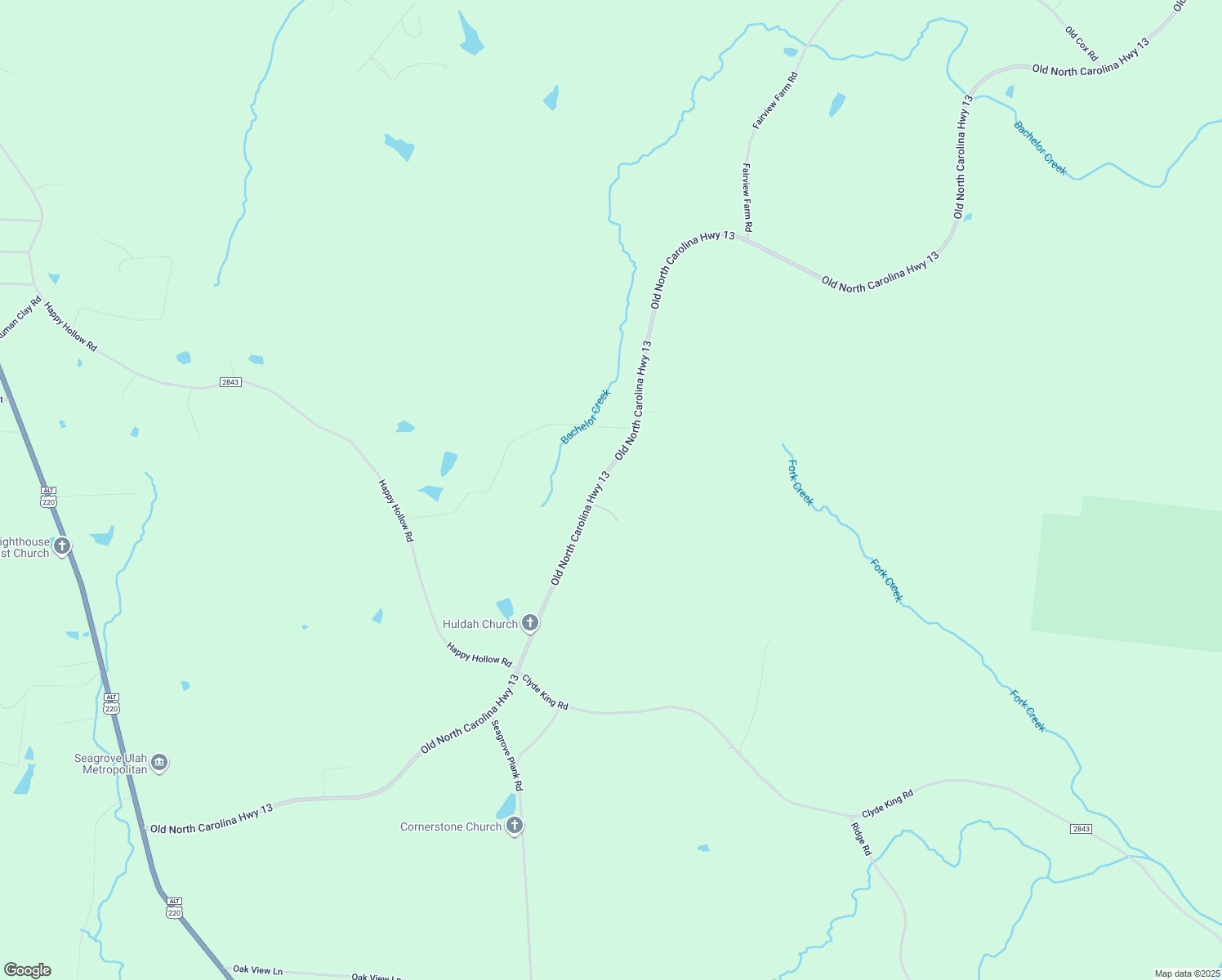 map of restaurants, bars, coffee shops, grocery stores, and more near 6907 Old Nc Highway 13 in Asheboro