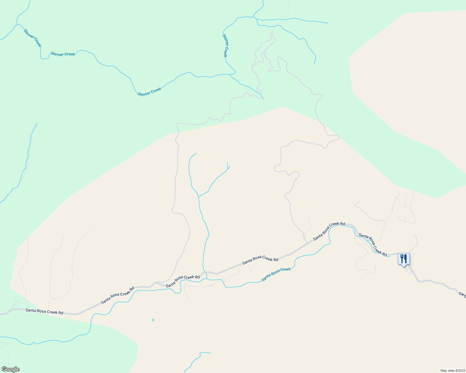 map of restaurants, bars, coffee shops, grocery stores, and more near in Cambria
