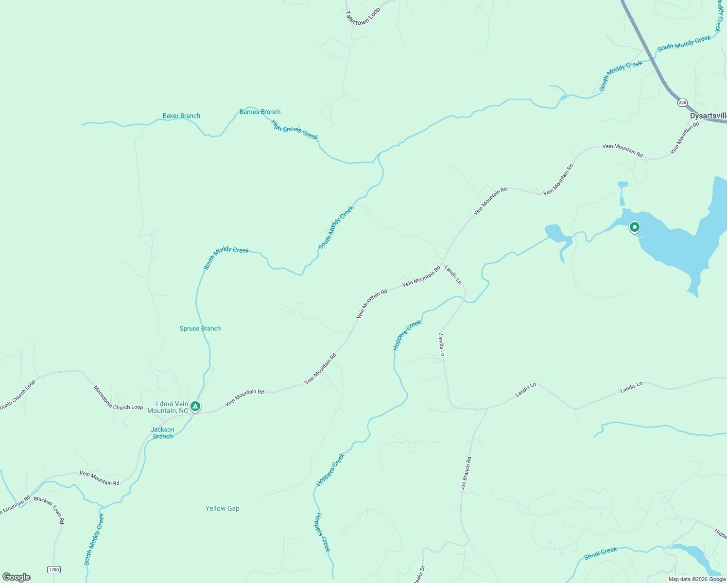 map of restaurants, bars, coffee shops, grocery stores, and more near in Dysartsville