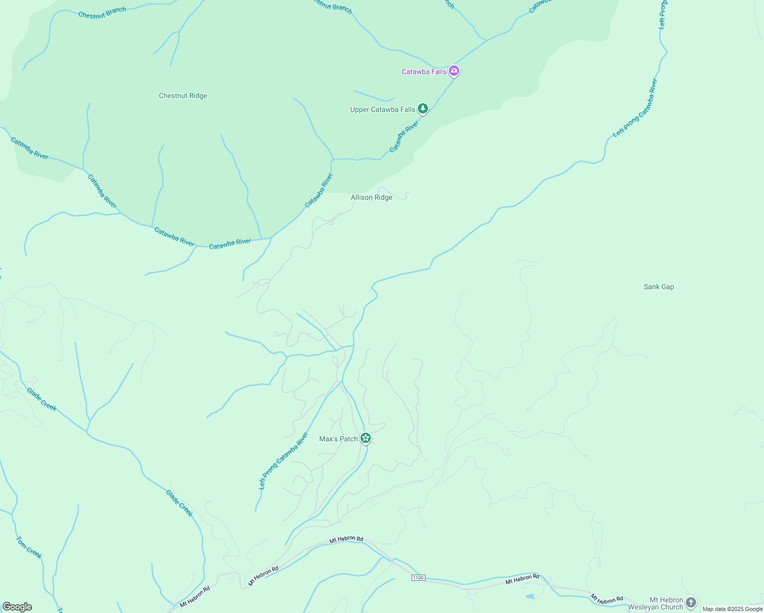 map of restaurants, bars, coffee shops, grocery stores, and more near 98 Sidney Falls Trail in Old Fort