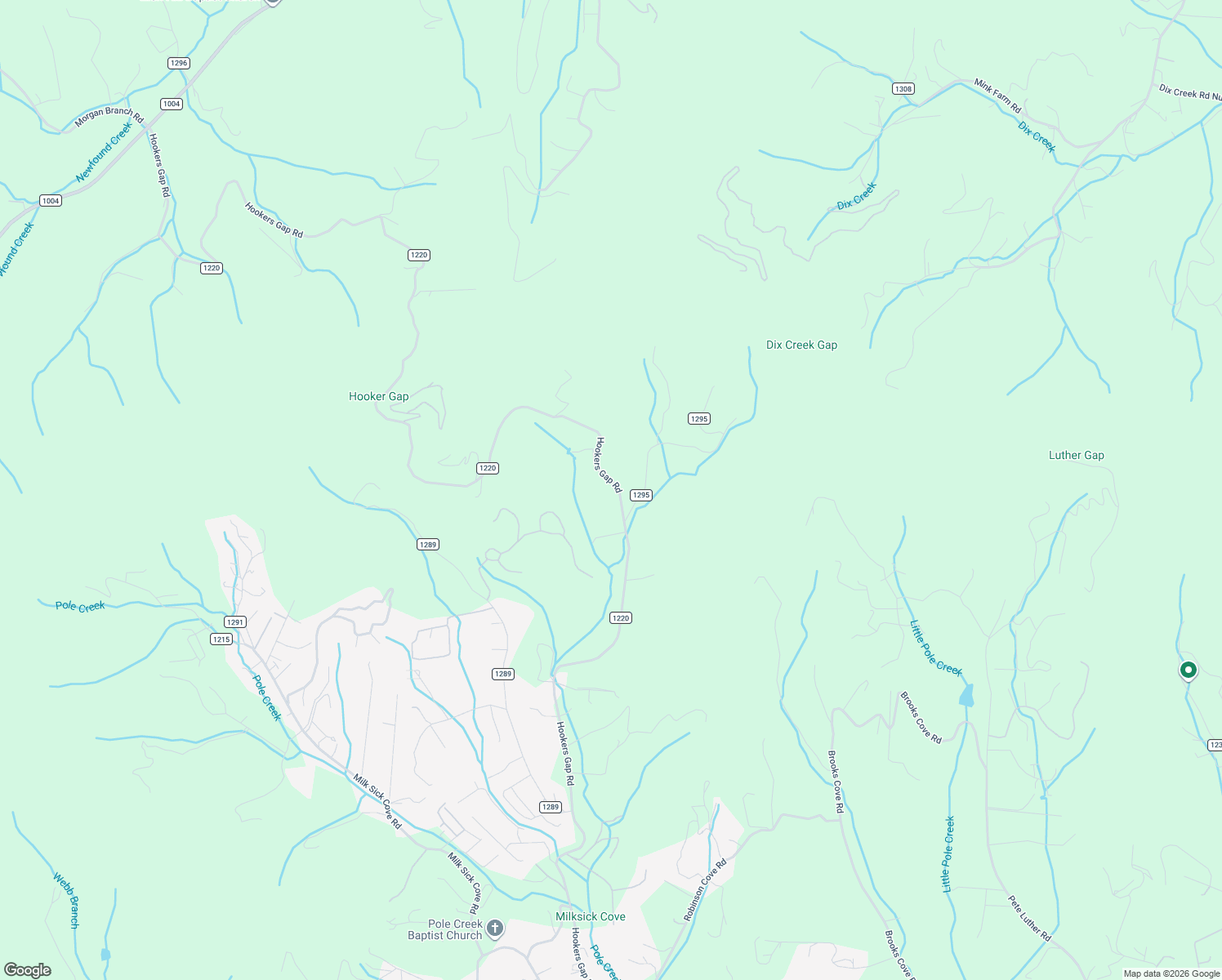 map of restaurants, bars, coffee shops, grocery stores, and more near 313 Hookers Gap Road in Candler