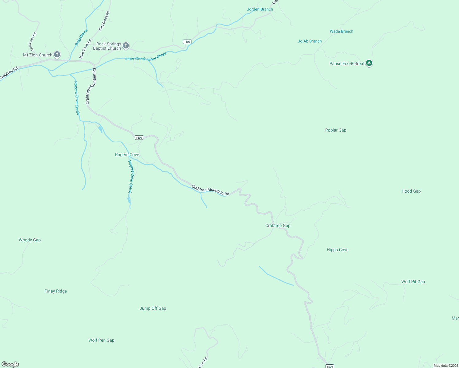 map of restaurants, bars, coffee shops, grocery stores, and more near 3570 Crabtree Mountain Road in Clyde