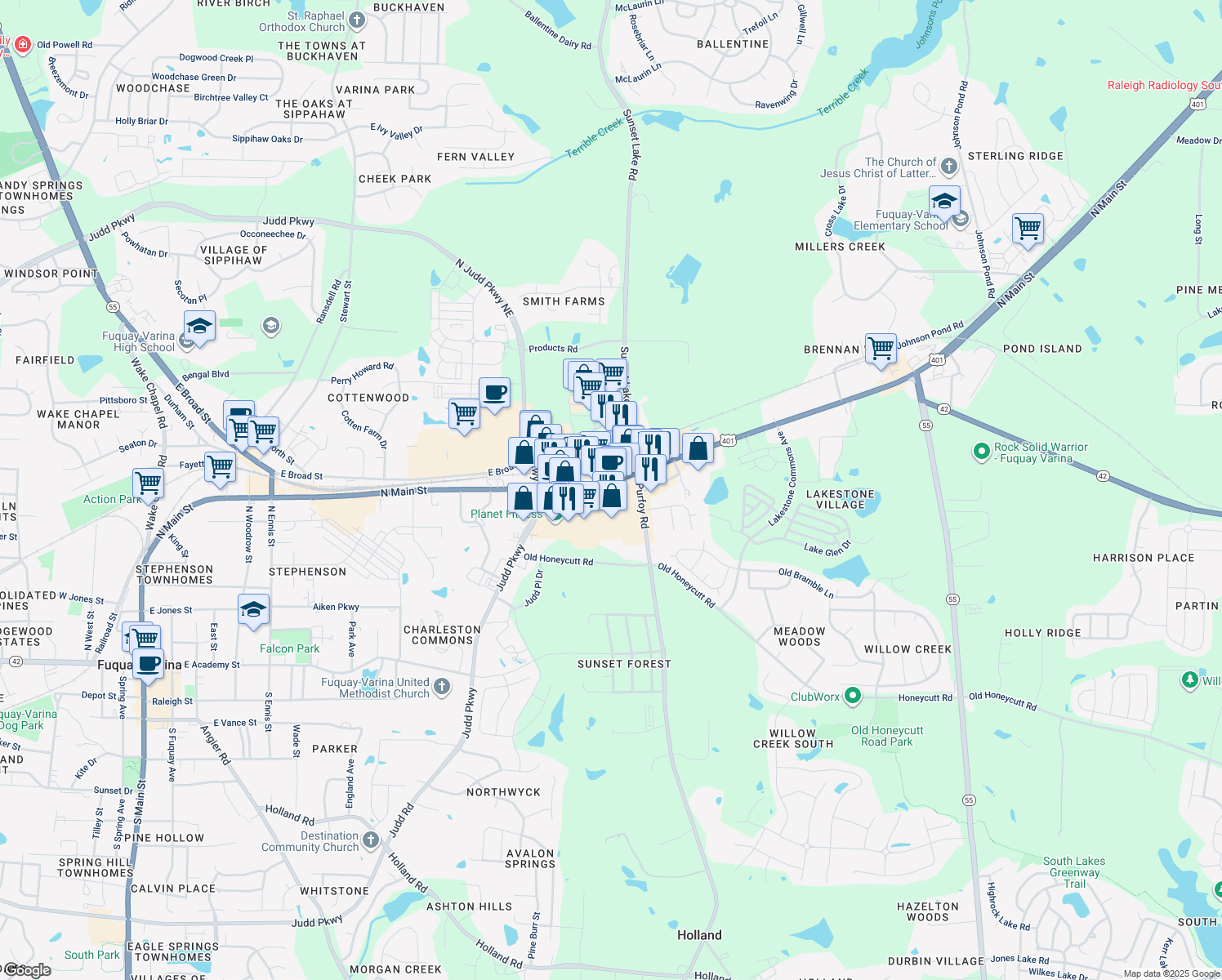 1380 N Main St, FuquayVarina NC Walk Score