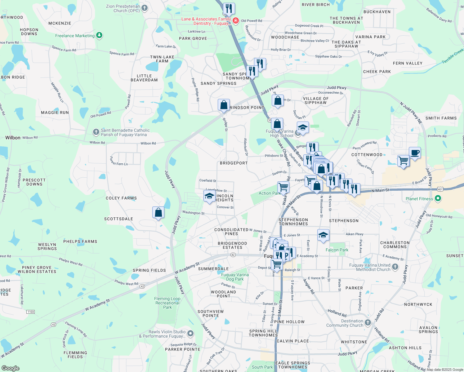 707 Dogwood Street, FuquayVarina NC Walk Score