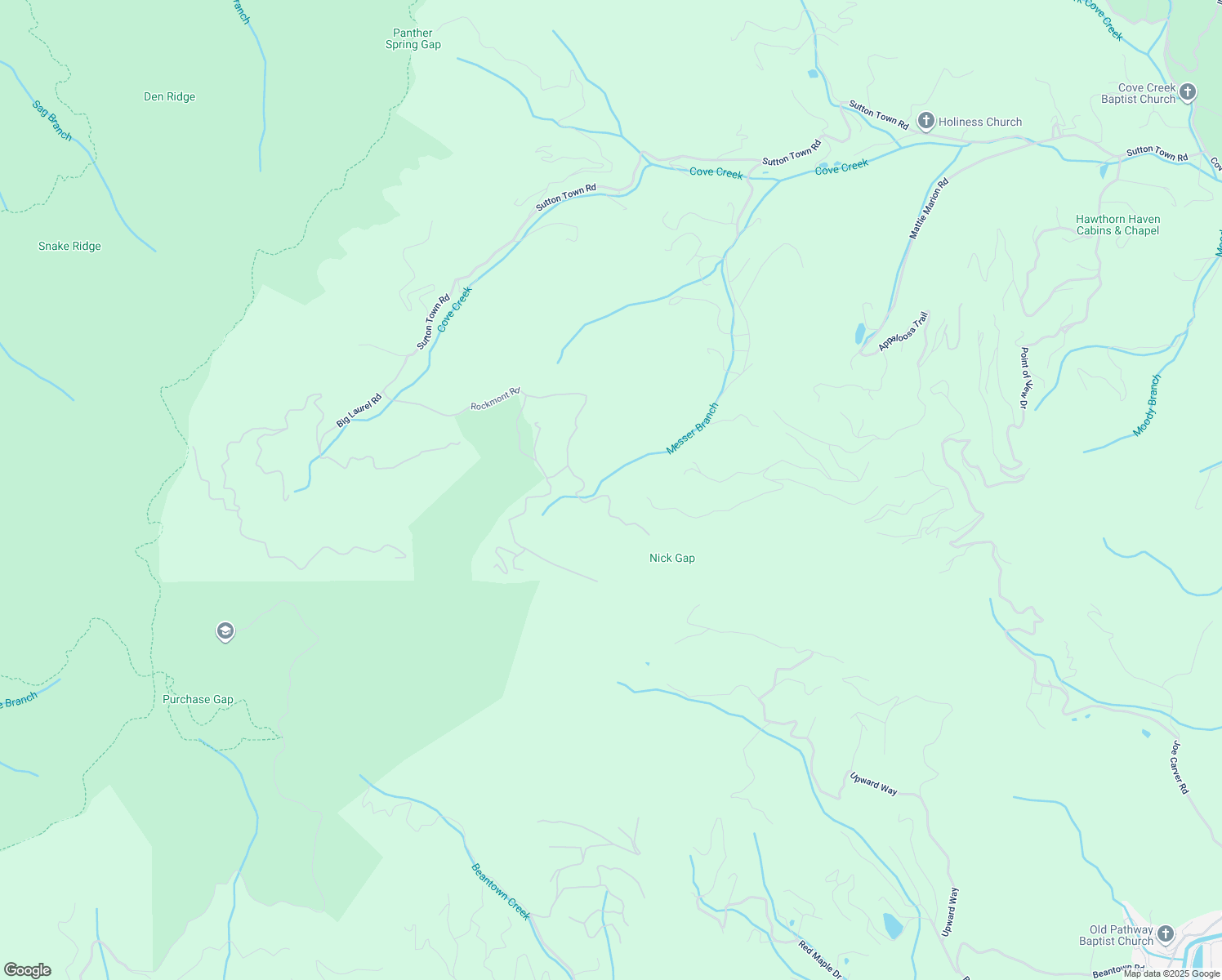 map of restaurants, bars, coffee shops, grocery stores, and more near 1141 Rockmont Road in Waynesville