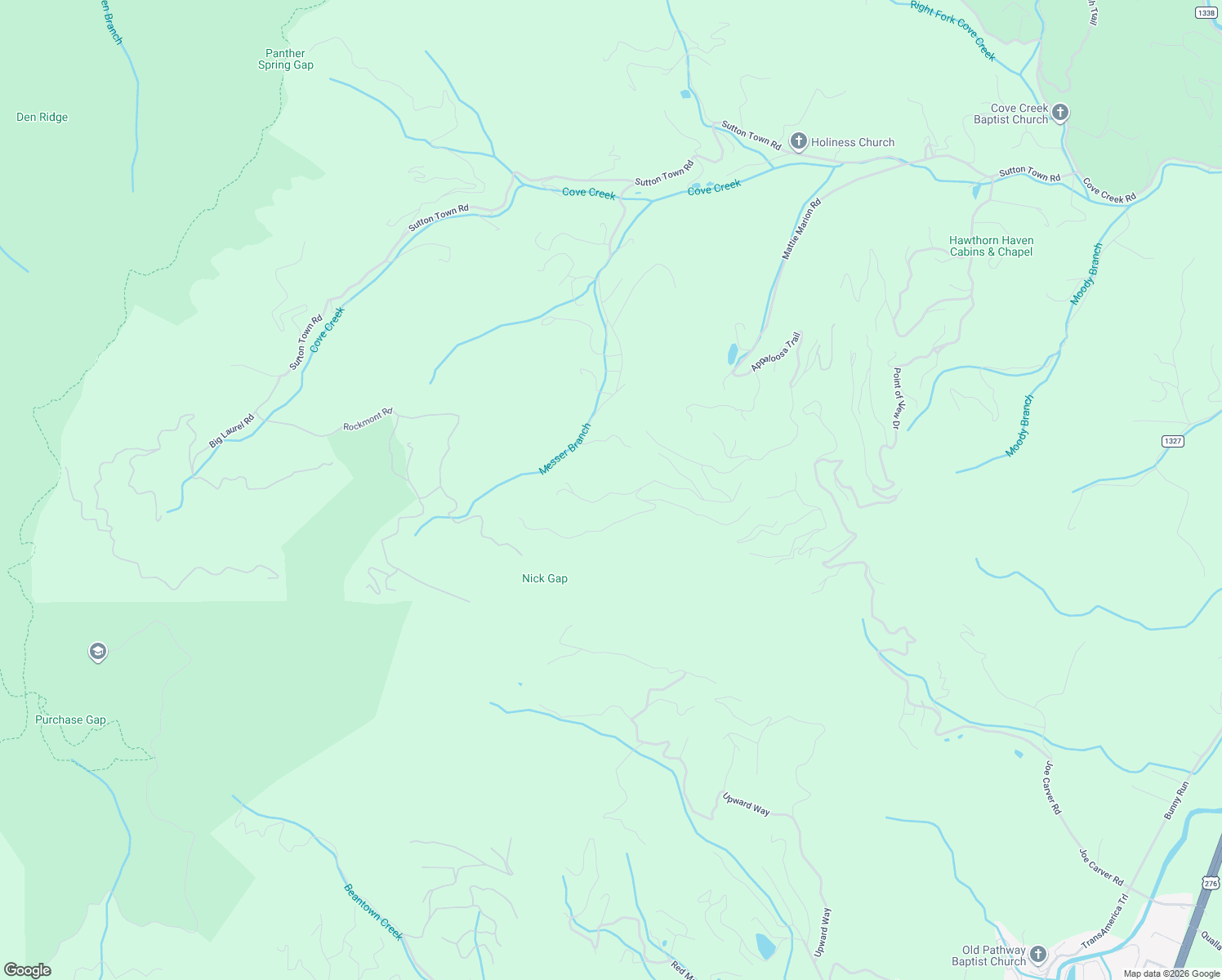 map of restaurants, bars, coffee shops, grocery stores, and more near 78 Spellbound Road in Waynesville