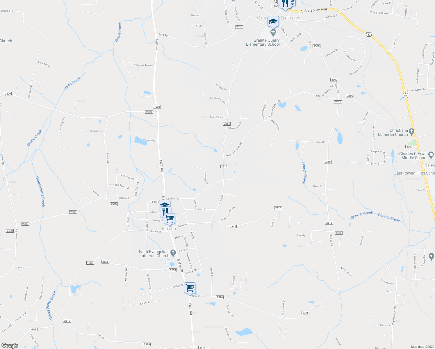 map of restaurants, bars, coffee shops, grocery stores, and more near 317 East 3rd Street in Salisbury