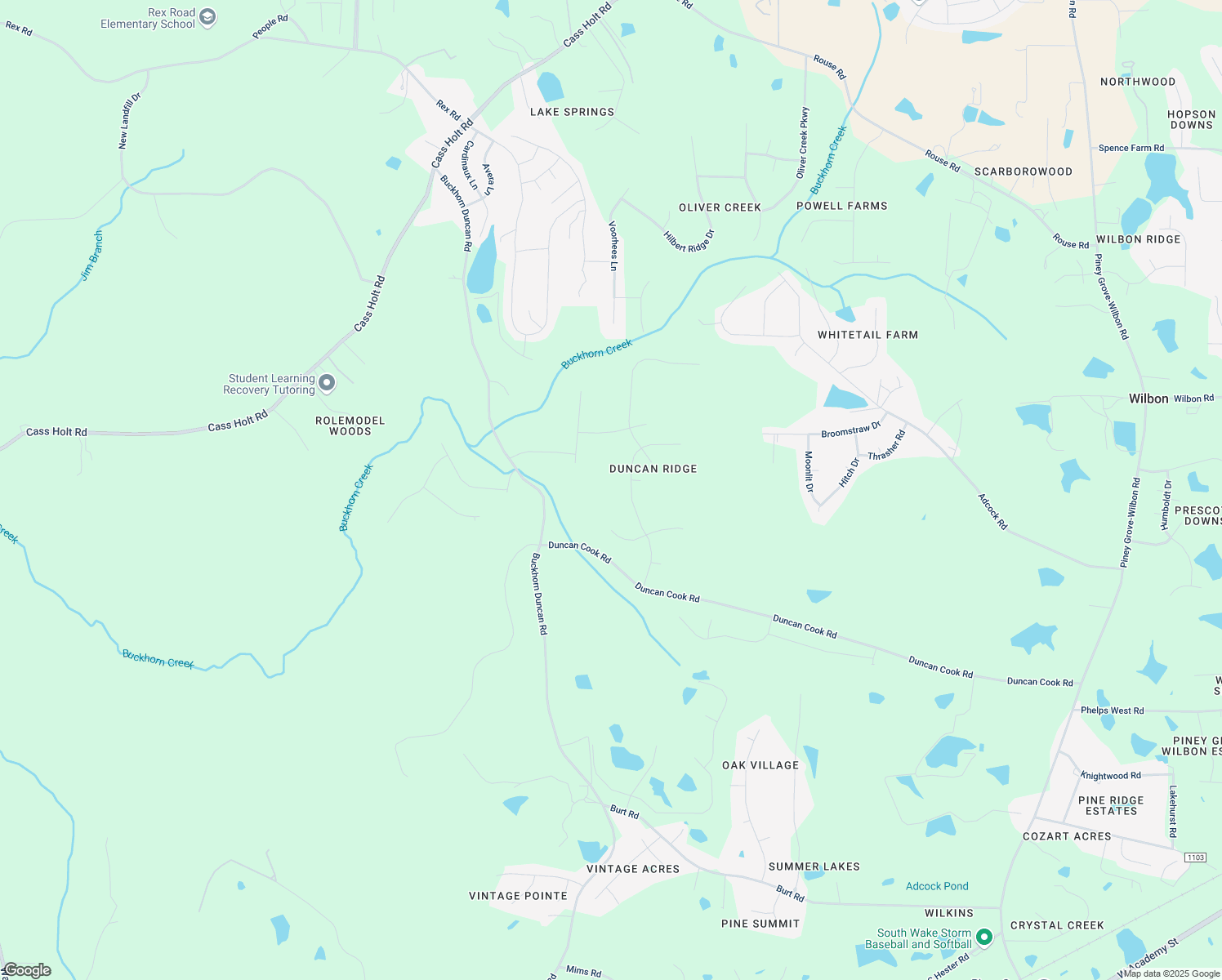 map of restaurants, bars, coffee shops, grocery stores, and more near 7320 Duncans Ridge Way in Fuquay Varina