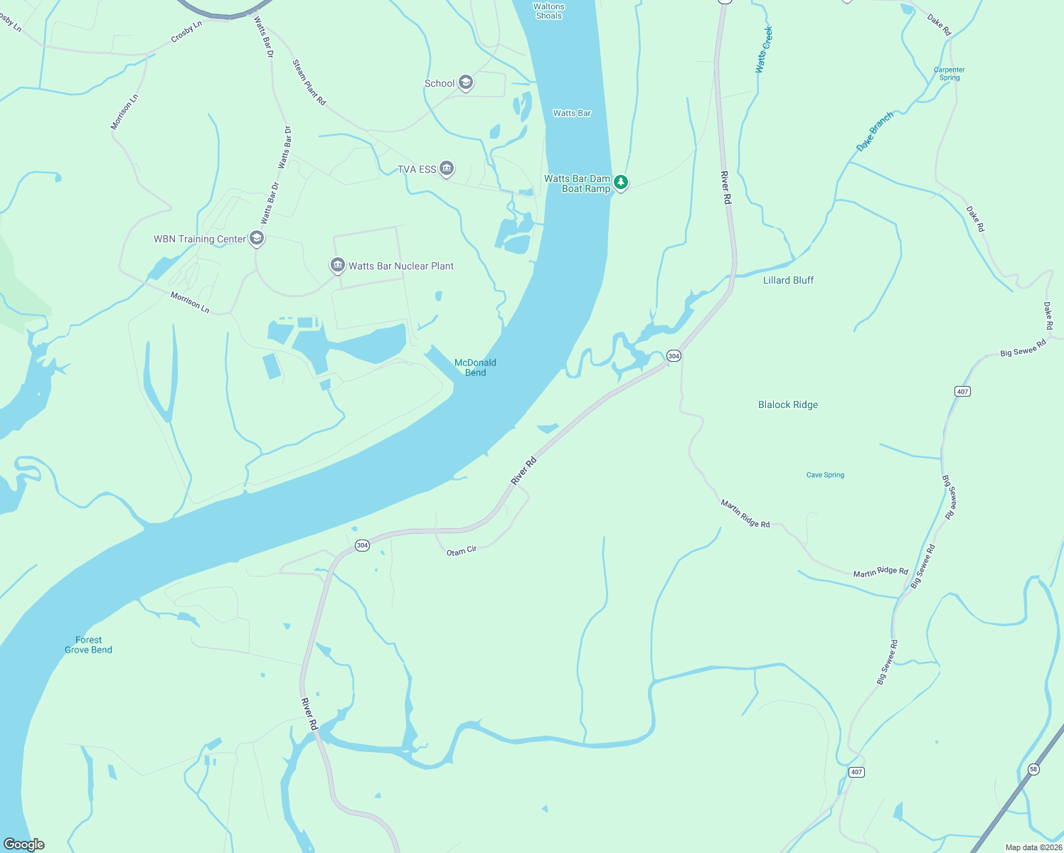 map of restaurants, bars, coffee shops, grocery stores, and more near 6227 River Road in Decatur