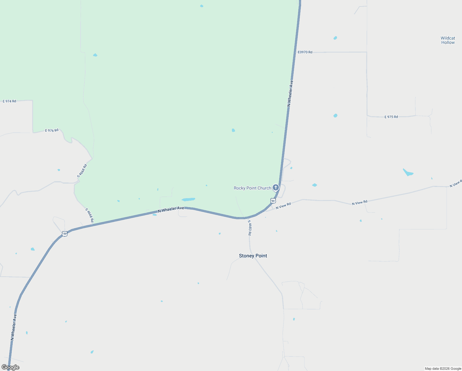 map of restaurants, bars, coffee shops, grocery stores, and more near 98044 U.S. 59 in Sallisaw
